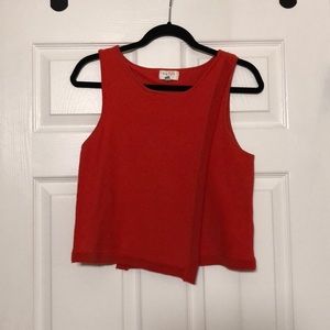✨LIKE NEW✨ Sleeveless coral Anthropologie crop